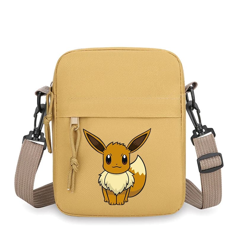 Sac à bandoulière mini en nylon pour téléphone portable, motif Pikachu, Gengar, Charmander, sacoche 