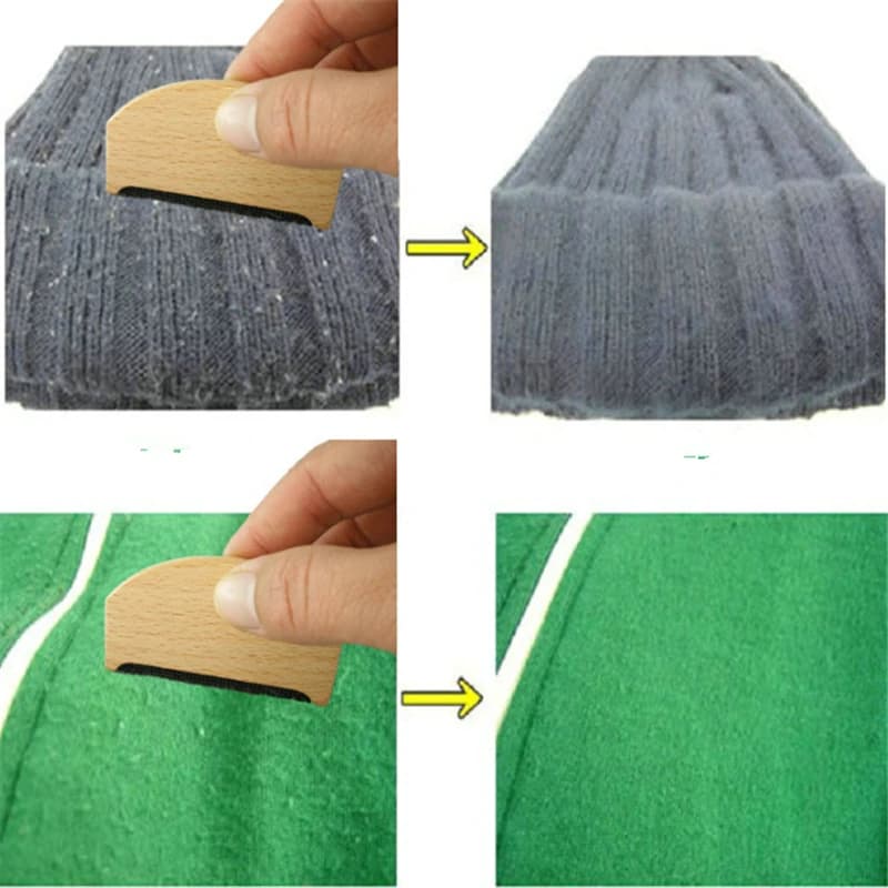 Épilateur en bois pull vêtements rasoir tissu vêtements pull anti-peluches manuel Portable en bois c