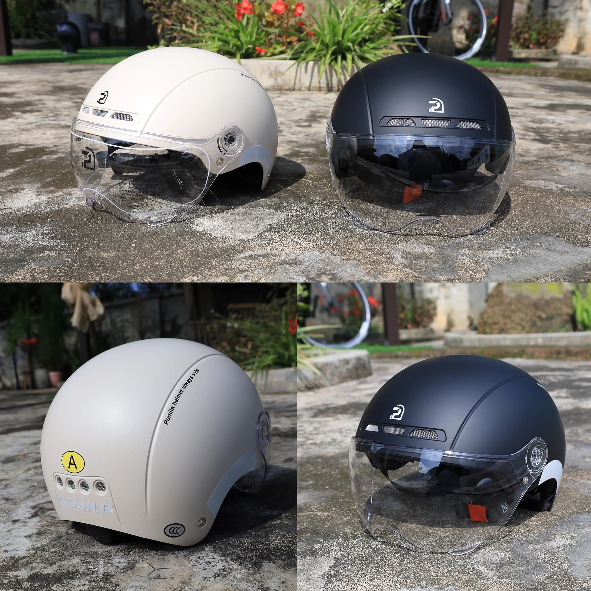 PEMILA hommes femmes casque de cyclisme avec lunettes lentille casque de vélo vtt vélo de route auto