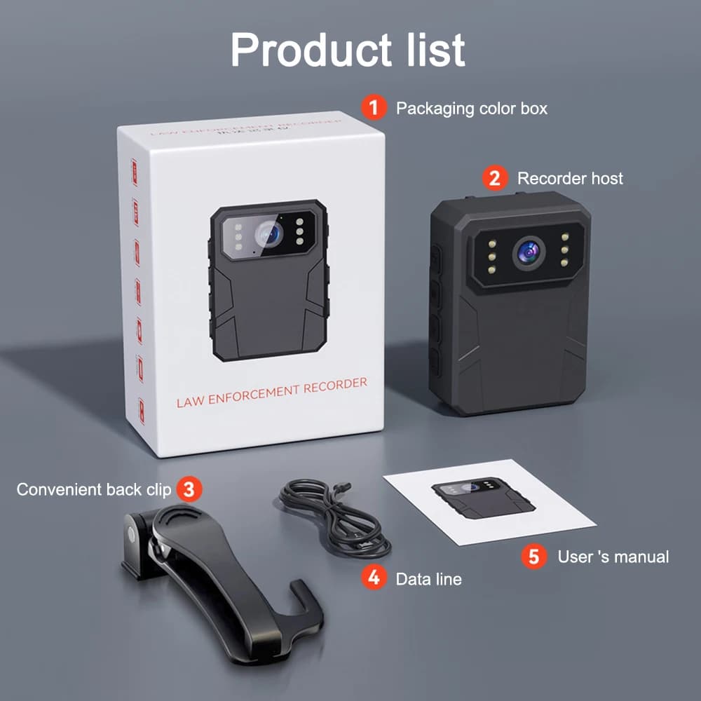 Mini caméra numérique 2K/4K/1080P, révélateur de sport, corps DVR, enregistreur vidéo, site poly, ca