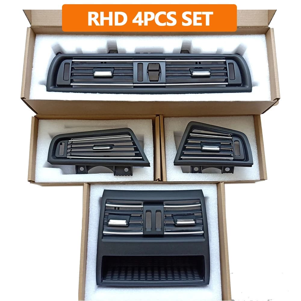 LHD RHD avant gauche droite arrière climatiseur chromé Grille de ventilation couverture pour BMW sér