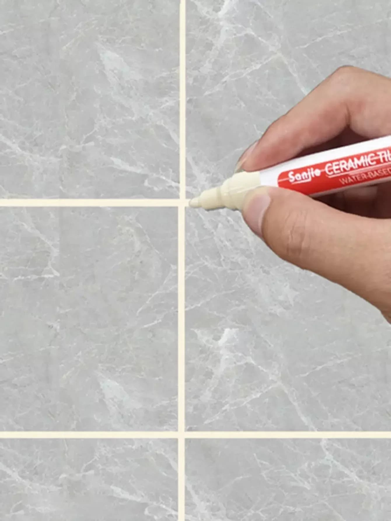 Stylo de réparation de couleur pour carrelage céramique, pour murs et sols de salle de bain, anti-mo