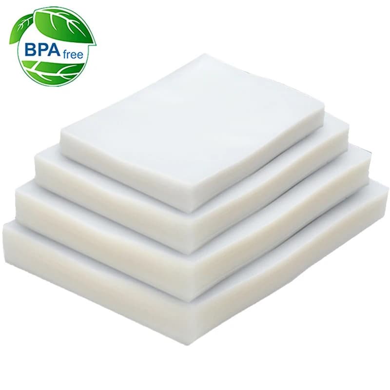 Sac de rangement en plastique pour scelleuse sous vide, 100 pièces/lot, pour machine à sceller sous 