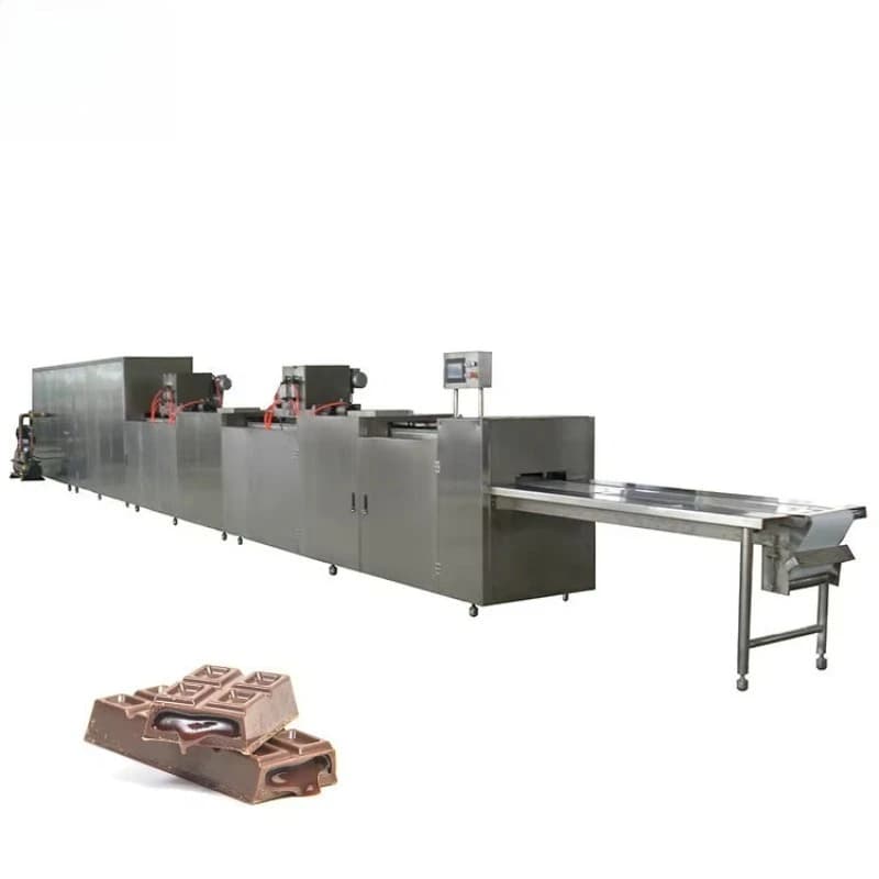Ligne d'assemblage pour la fabrication de barres chocolatées, ligne de production de barres chocolat
