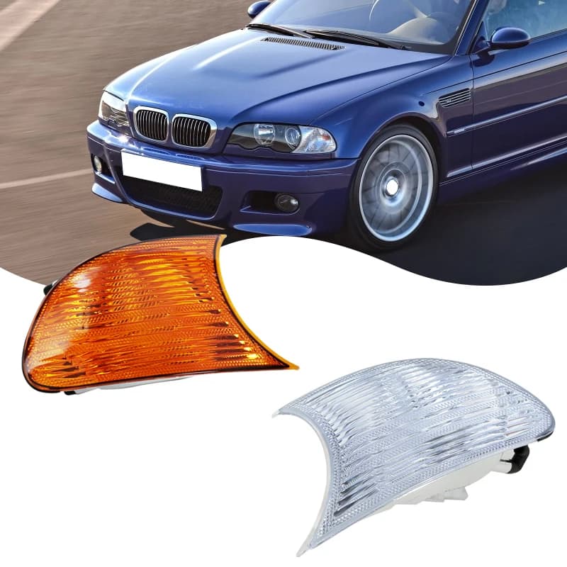 Pour BMW E46 2 portes 1998 1999 2000 2001 Clignotant de voiture, feu de position latéral, feu antibr