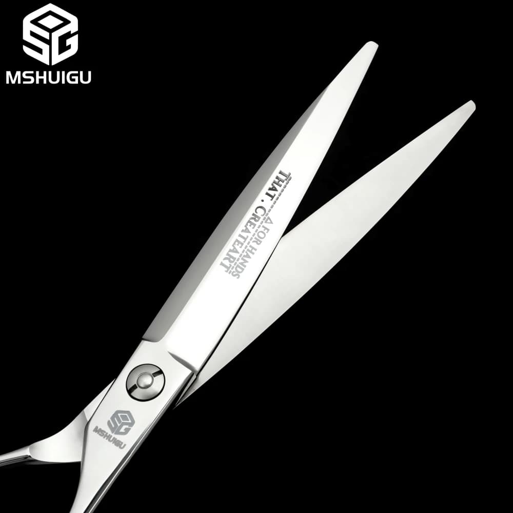 MSHUIGU ciseaux de coiffeur professionnels cisailles complètes multifonctions adaptées aux cheveux l