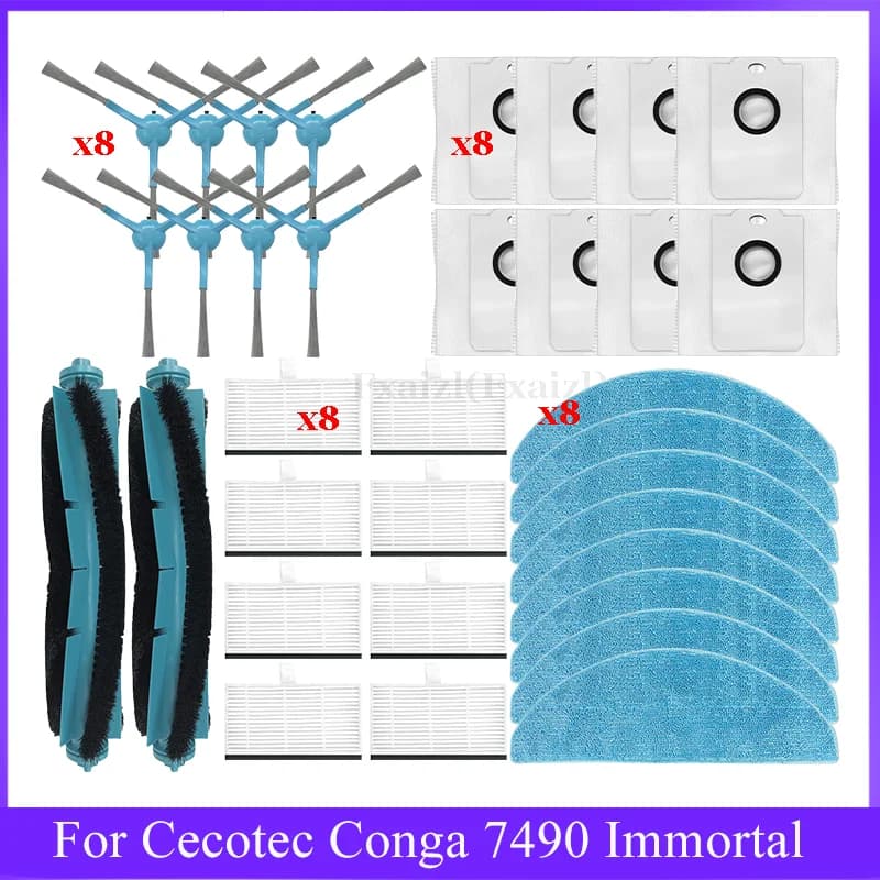 Accessoires pour aspirateur Cecotec Conga 7490 Immortal / 8290 Immortal / Kabum Smart 900, pièces de