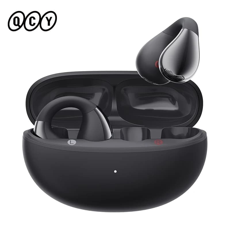 QCY Crossky-Écouteurs à clip d'oreille C30, Bluetooth 5.4, sans fil, oreille ouverte, écouteurs de s