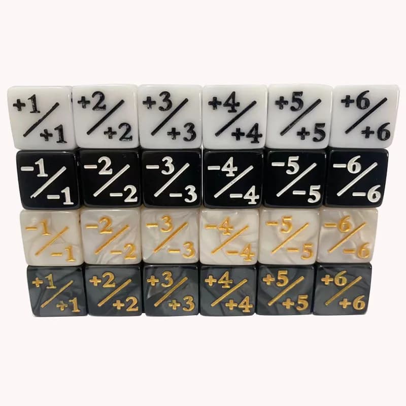 Compteurs de dés à 6 côtés de 16mm + 1 jouet pour enfants, comptage pour carte de rassemblement MTG,