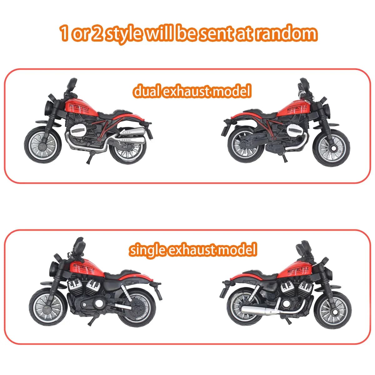 Jouets de modèle de moto, 1 pièce, Mini véhicules, accessoires de décoration pour garçon, voiture en