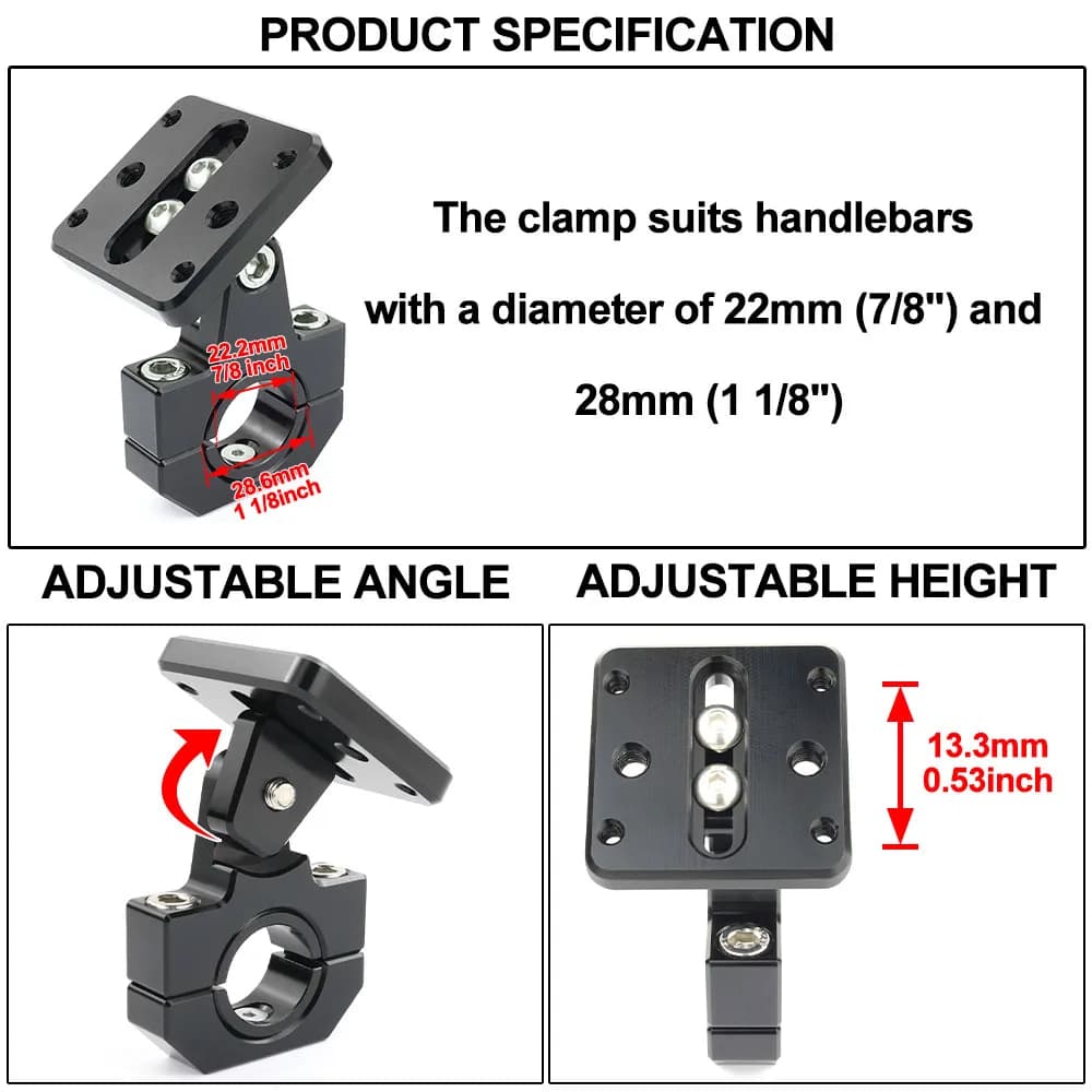 Support de plaque de navigation GPS pour Honda CB1000R CB300R CB250 CB300F CB500F CB500X CB650R, pin