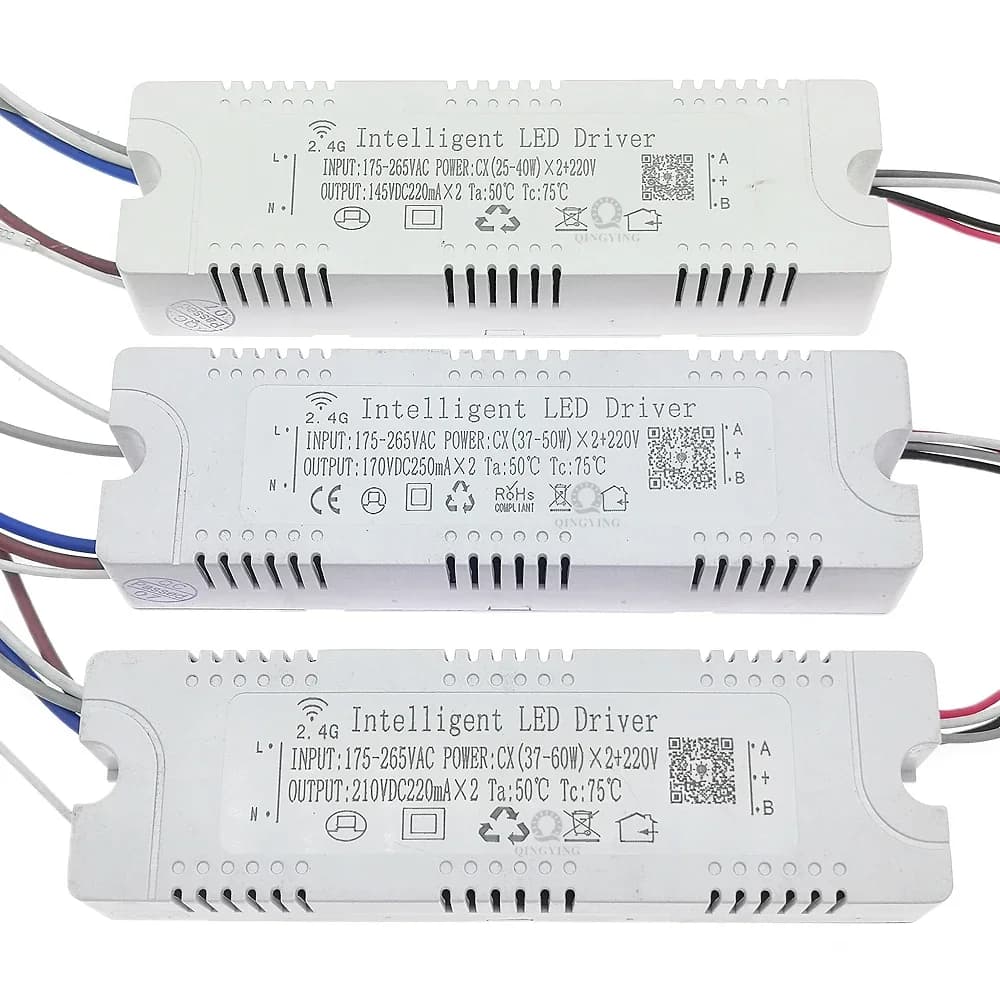 Pilote LED Intelligent 2.4G + télécommande RF 220V et contrôle par application, transformateur d'écl