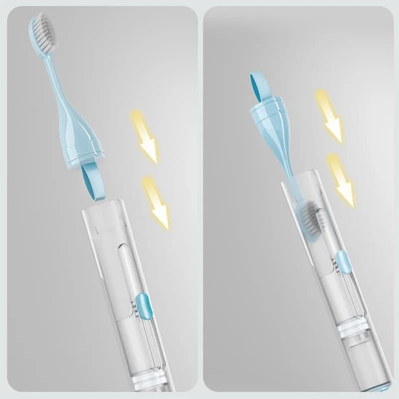 Brosse à dents pliante Portable pliable voyage Camping randonnée en plein air facile à prendre bross
