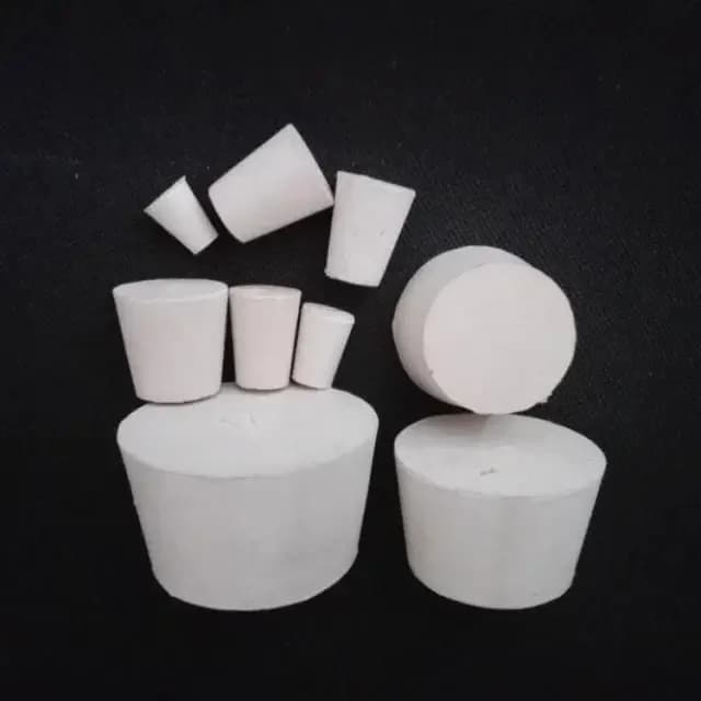 Bouchons coniques en caoutchouc solide, 8mm-62mm, pour tubes à essai de laboratoire, 15 tailles asso