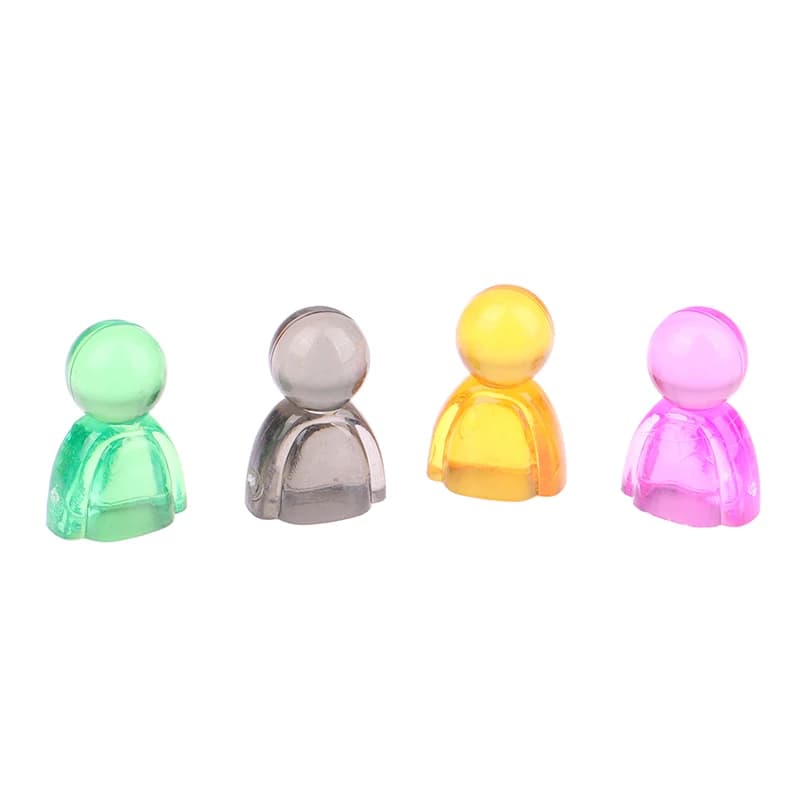 Marqueurs colorés en acrylique pour jeu de société, 20 pièces de 24x16x12mm, accessoires explorez ec