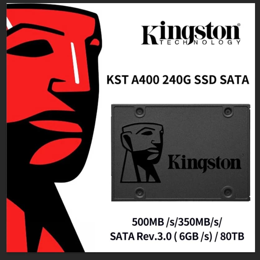Kingston-Disque dur interne SSD, SATA III, 960 pouces, pour ordinateur portable et de bureau, A400, 