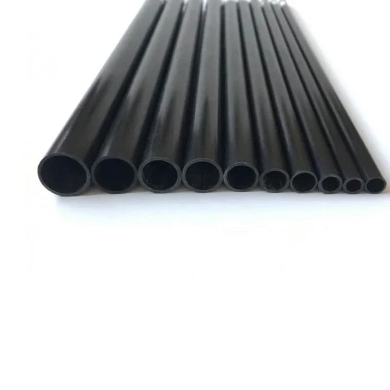 Tube creux en Fiber de carbone de 2 à 10mm/0.5 mètres, 4 pièces, haute qualité, 2mm/2.5mm/3mm/4mm/5m