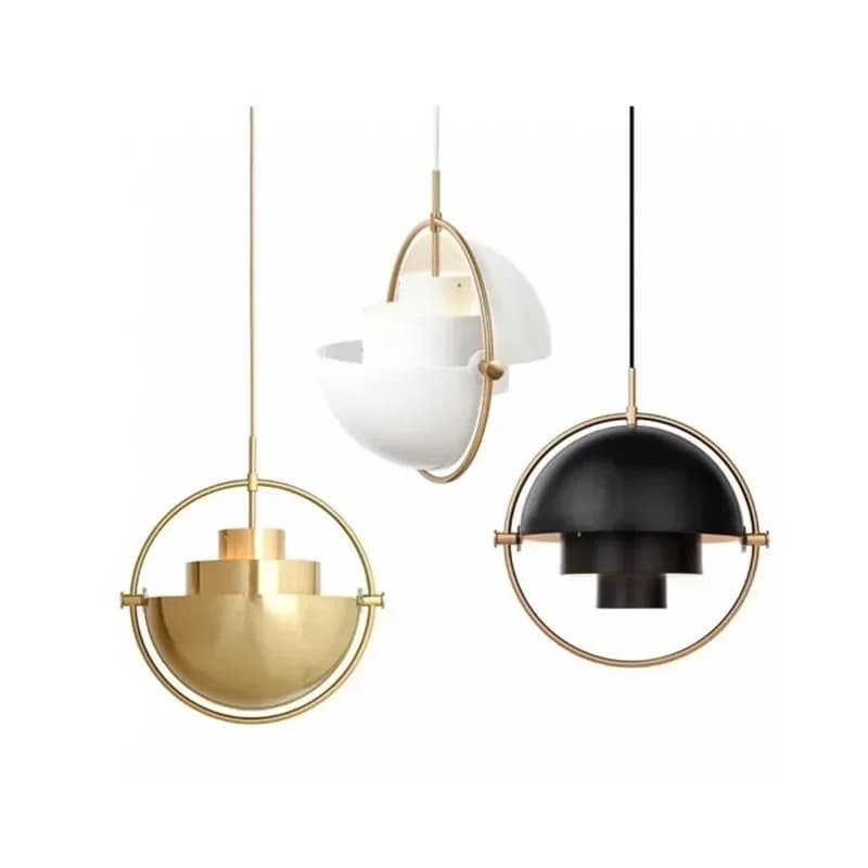 Lampe LED Suspendue en Fer Chromé localité, Luminaire Décoratif d'Nik, Idéal pour une Cuisine ou une