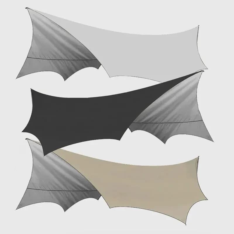 Grande bâche de Camping imperméable, octogonale, papillon, abri solaire d'extérieur, tente, pare-sol
