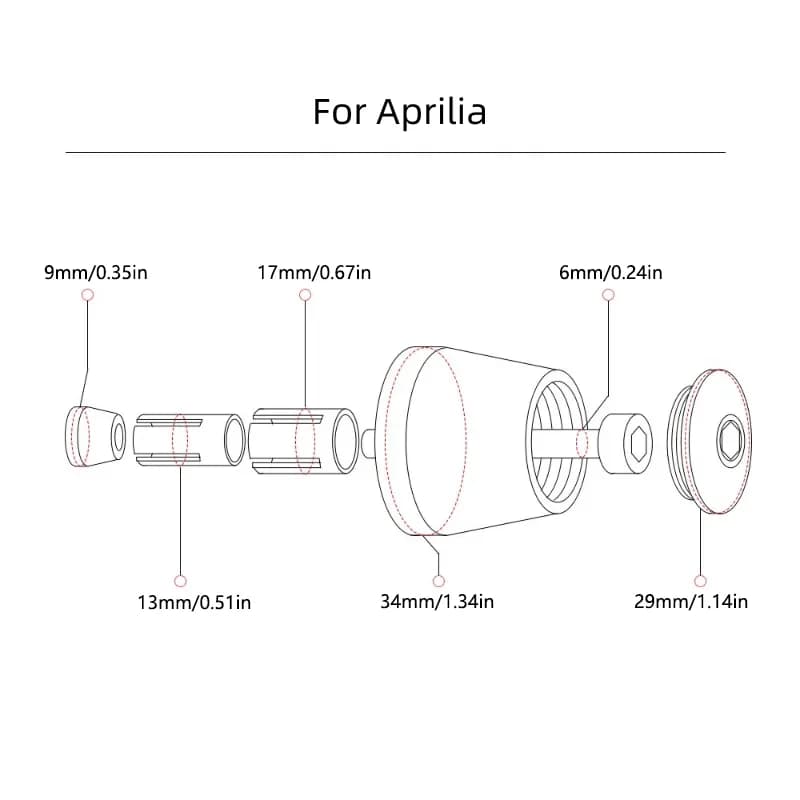 Pour Aprilia RSV4 RS660 RS4 RS125 Tuono V4 APR GPR150 GPR125 GPR250 CNC moto 22mm poignées poignées 