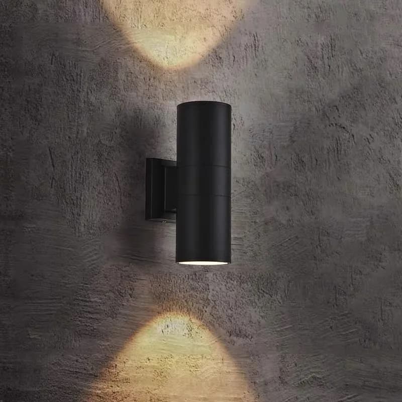 Applique Murale LED Extérieure Étanche, Pilier Supérieur et betérieur à Double Tête, Idéal pour Entr