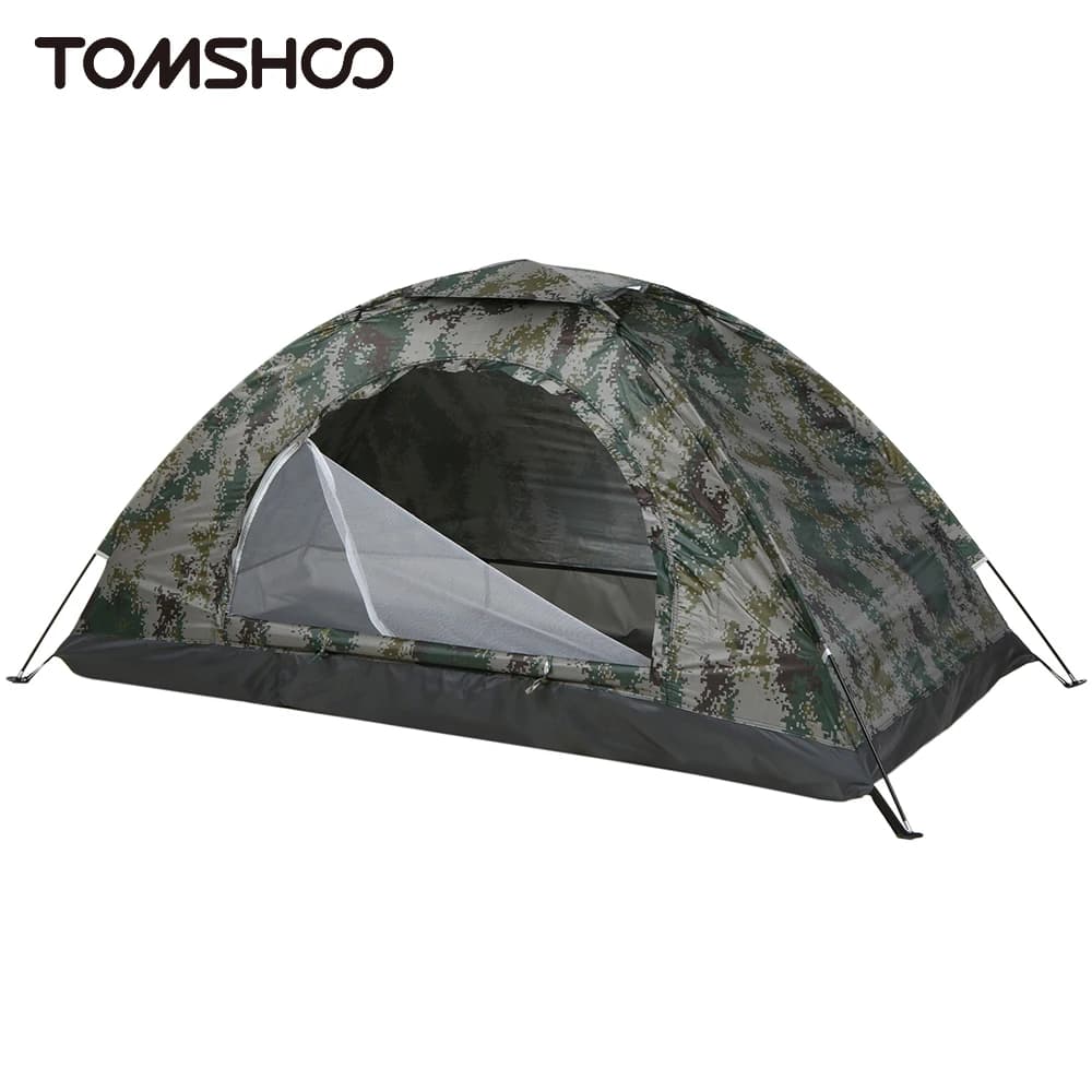 Tomshoo – tente de Camping ultralégère pour 1/2 personnes, monocouche, Portable, randonnée, revêteme
