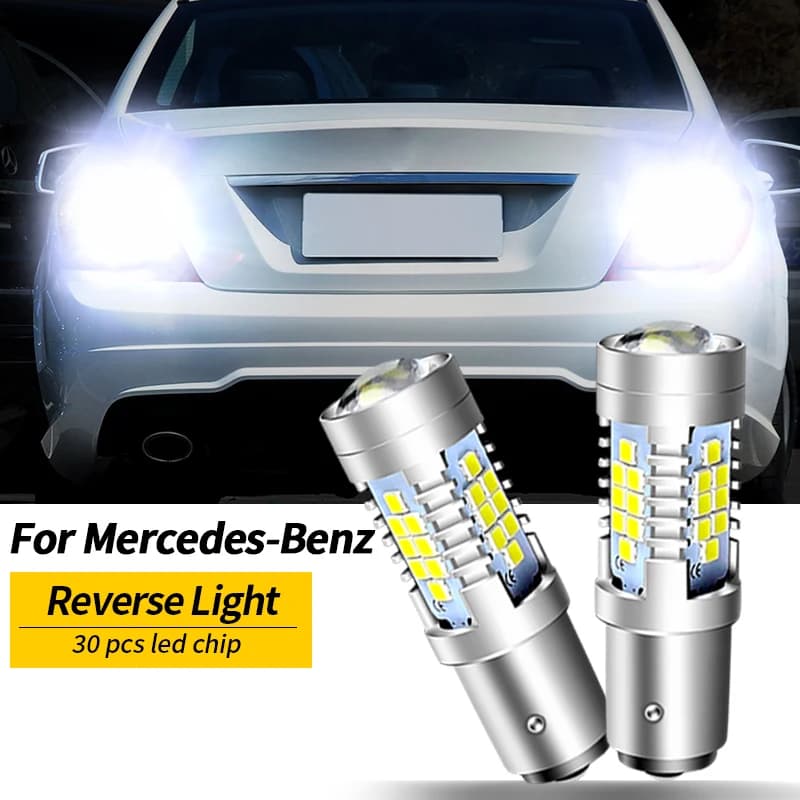 2 feux de recul LED P21W BA15S Canbus, pour Mercedes Benz W169 W245 W202 W204 C204 CL203 S202 S203 W