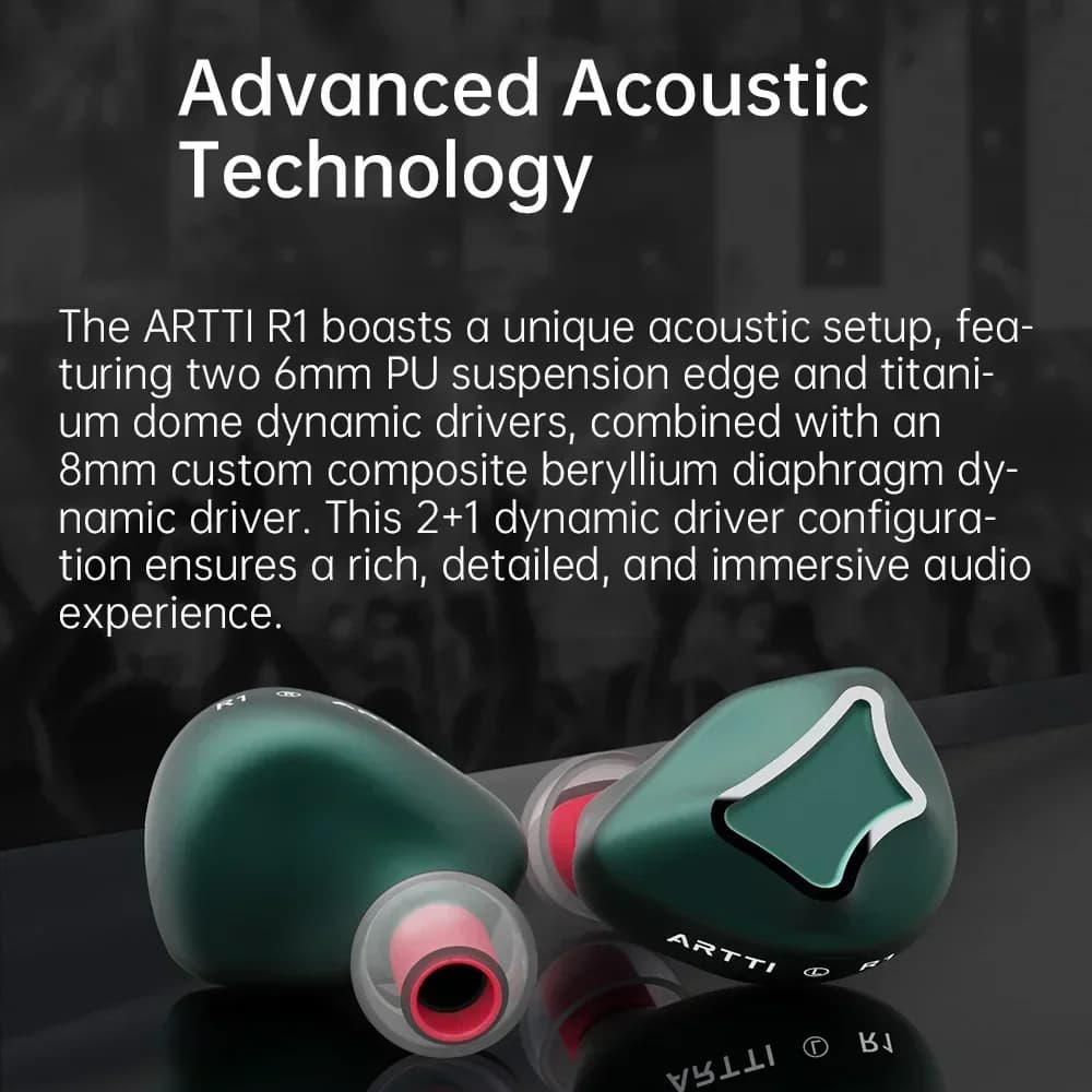 ARTTI R1 écouteurs intra-auriculaires HIFI IEMs 3DD filaire écouteur Triple pilote dynamique moniteu