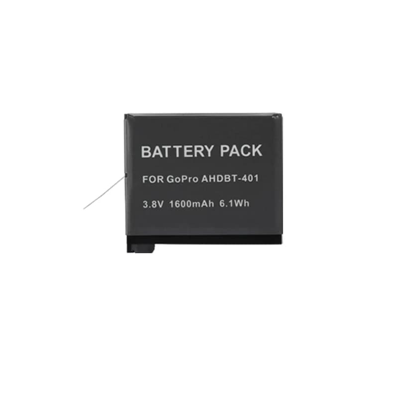 JHTC-Batterie 1600mAh pour caméra Gopro hero 4, noire, BatBR