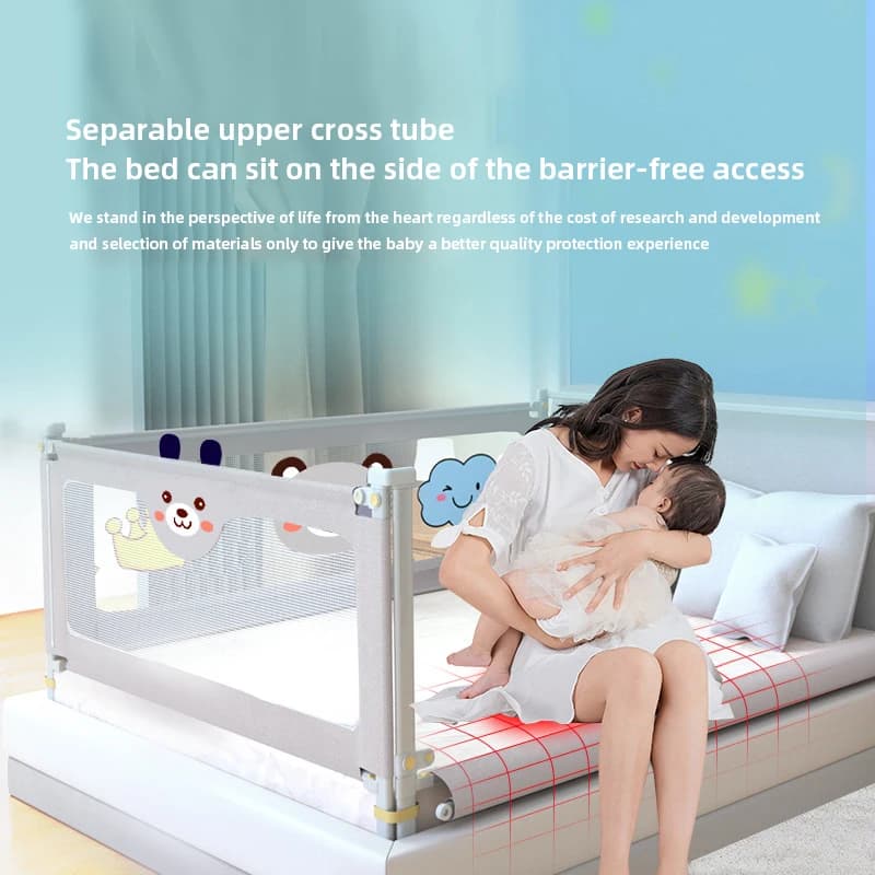 IMBABY garde-corps de lit protecteurs de berceau relevables main courante réglable sécurité du lit e