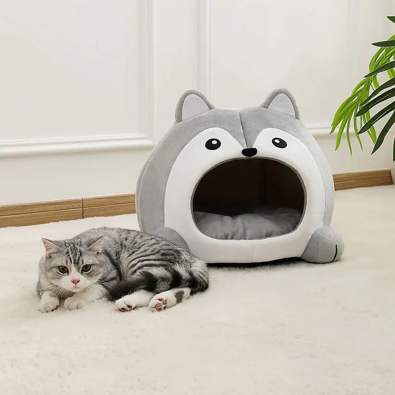 Lit très doux pour chat, panier pour animaux de compagnie, maison pour chat, canapé, petit chien, ch
