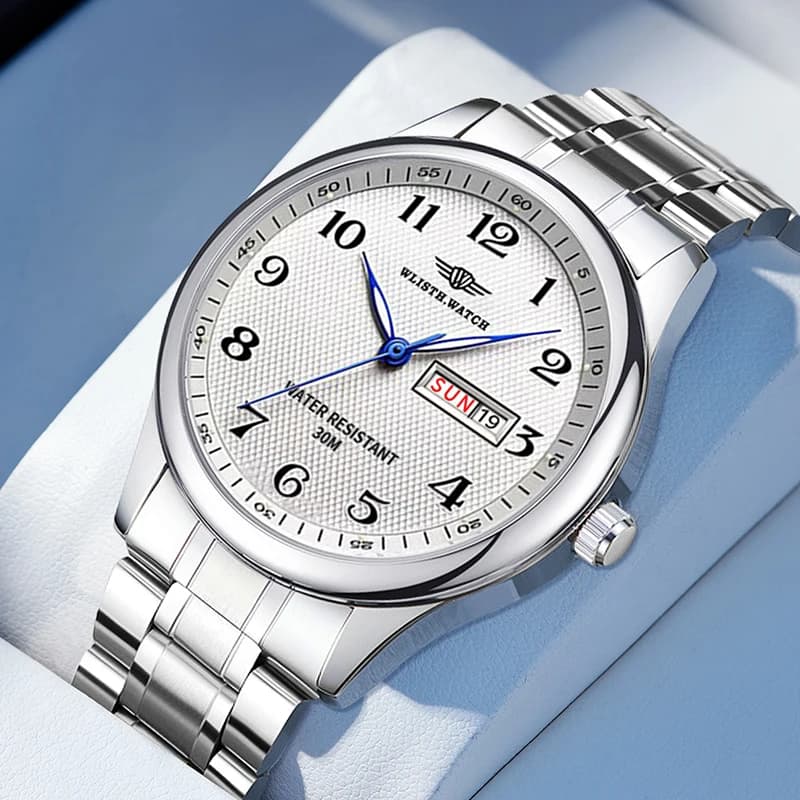 Montre ultra-mince Vintage, montre à quartz étanche à veilleuse atmosphérique pour hommes, donner un