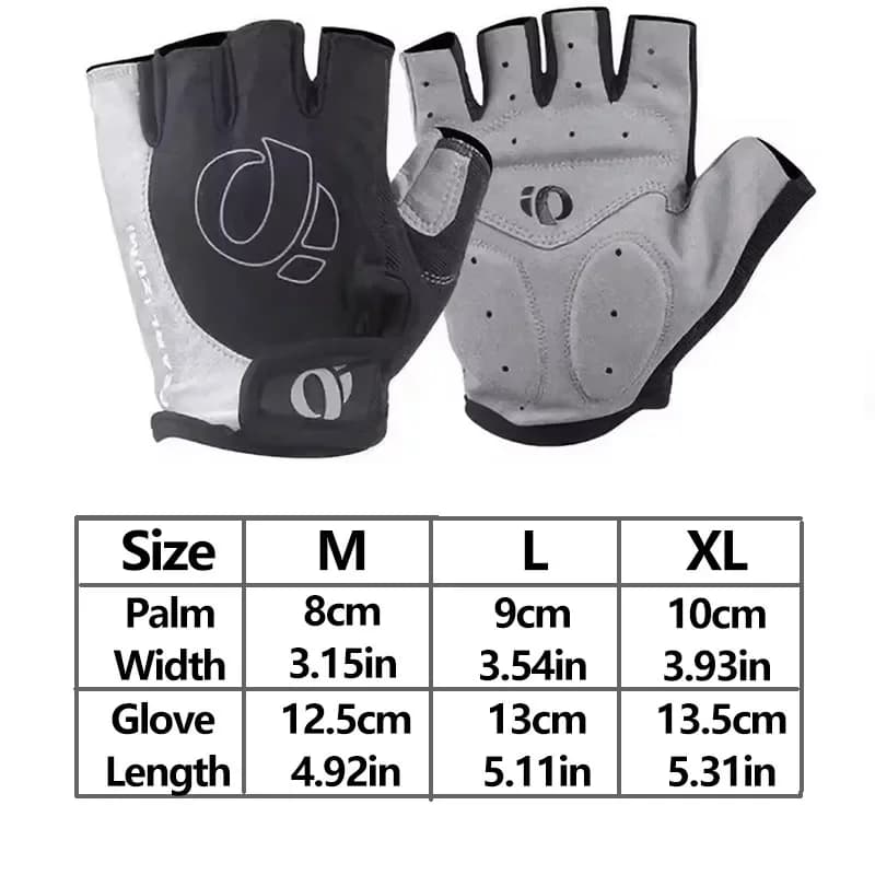 1 paire de gants de vélo de route vtt demi-doigt en Gel, antidérapants, Anti-transpiration, antichoc