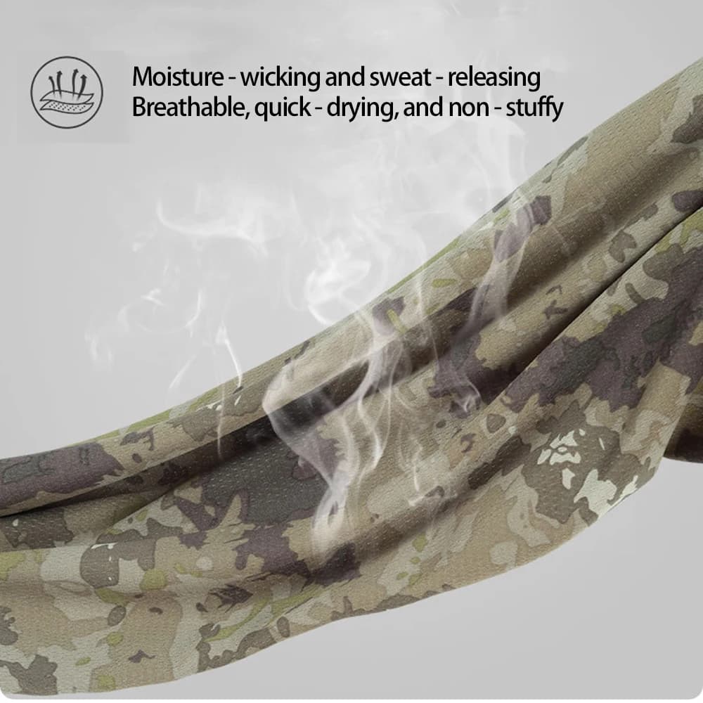 Guêtre de cou de cyclisme pour hommes et femmes, écharpe de protection solaire de Camouflage pour Ca
