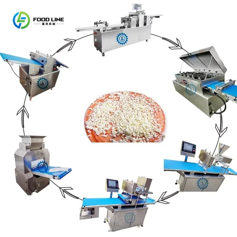 Base de pizza de sauce tomate entièrement automatique faisant la ligne industrielle de production de