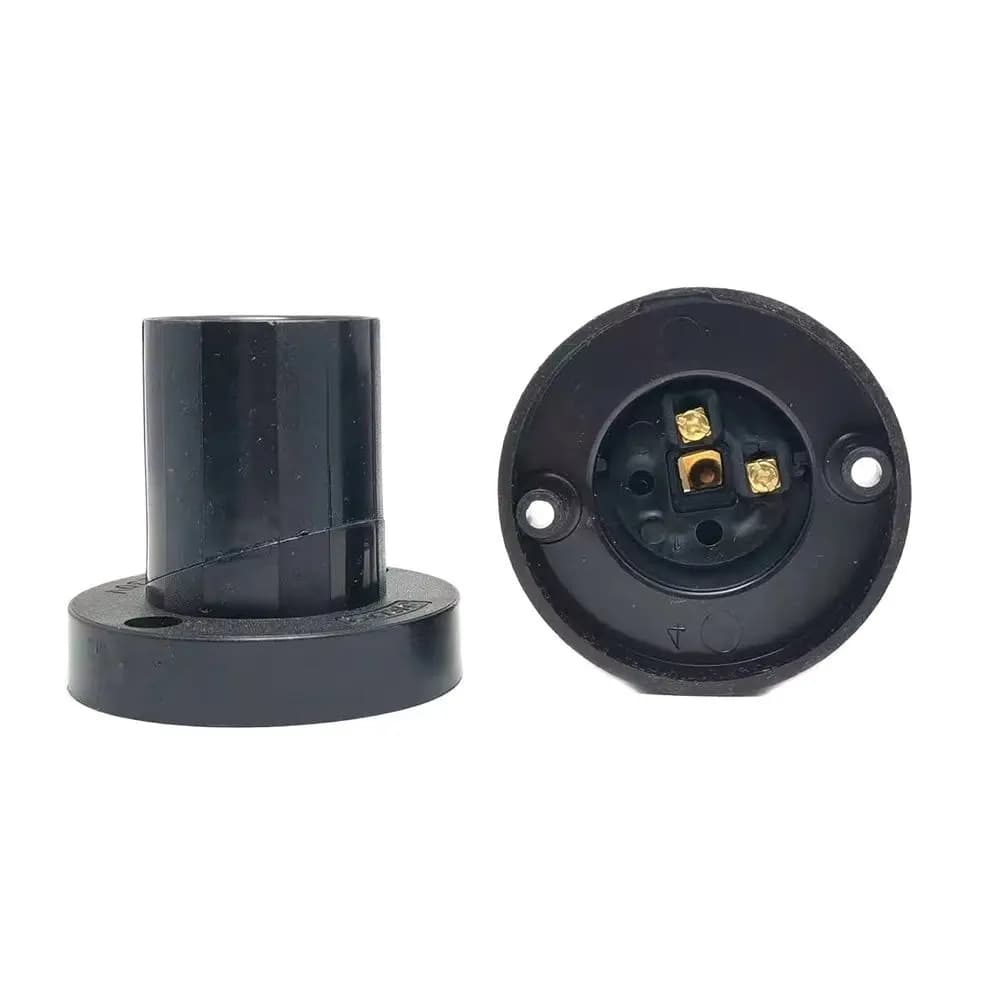 Support de lampe rotatif droit Oblique E27, 1 pièce, vis plate 10A, Base de tête d'ampoule d'éclaira