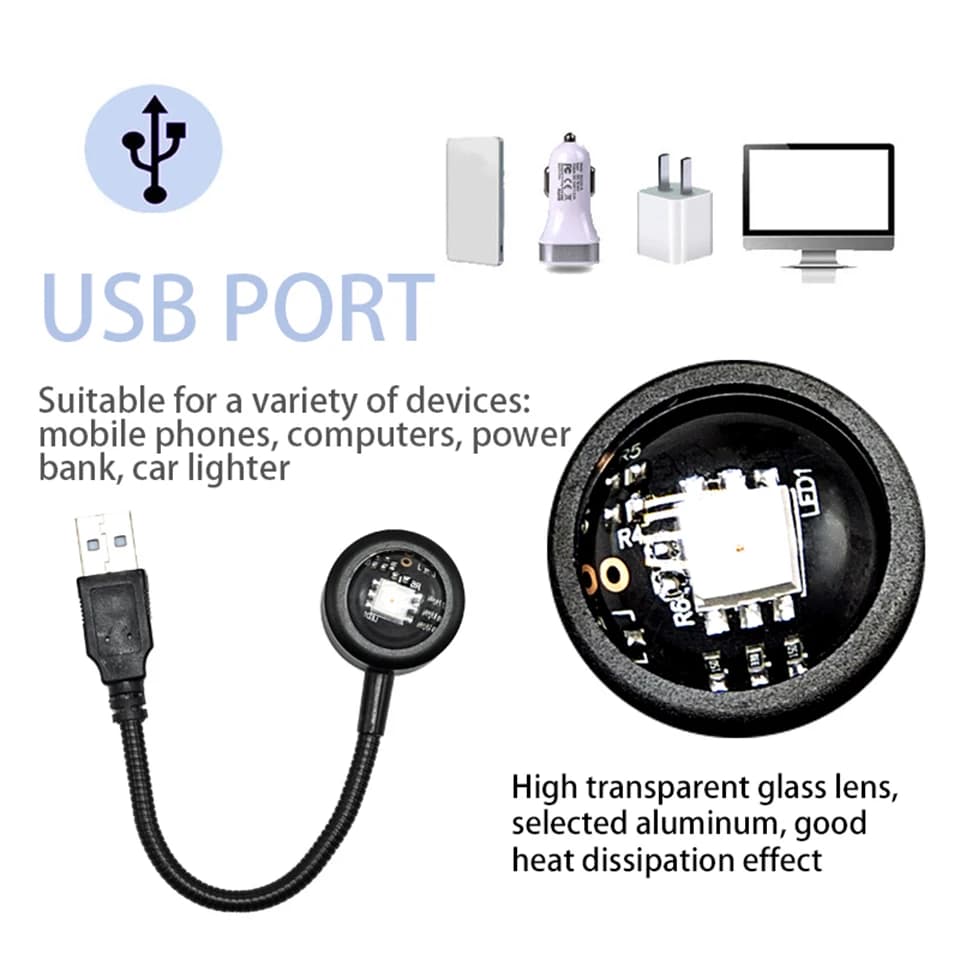 Veilleuses LED USB pour décoration de fête d'anniversaire, budgétaire, lampe, lumières d'ambiance, c