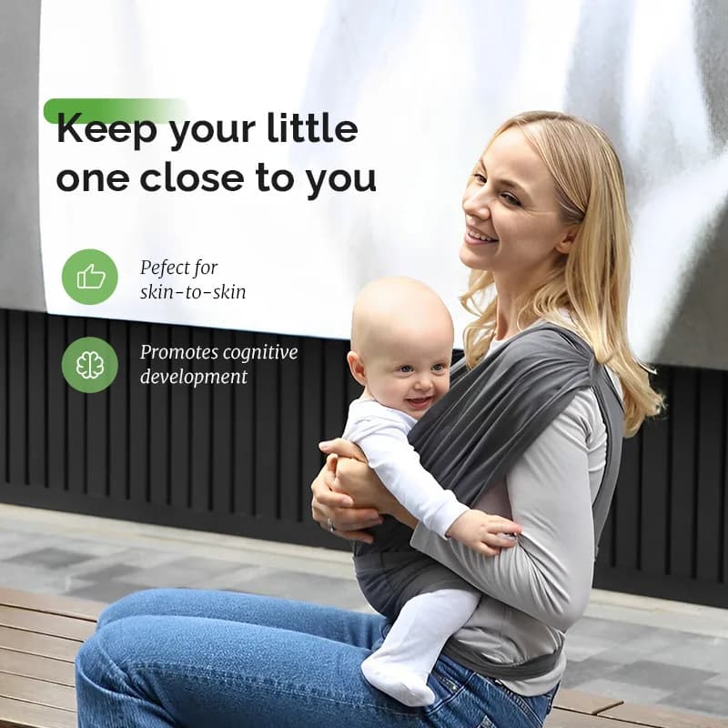Sac à dos ergonomique pour bébé, écharpe pour nouveau-né avec sangles de sac à dos, Support en forme