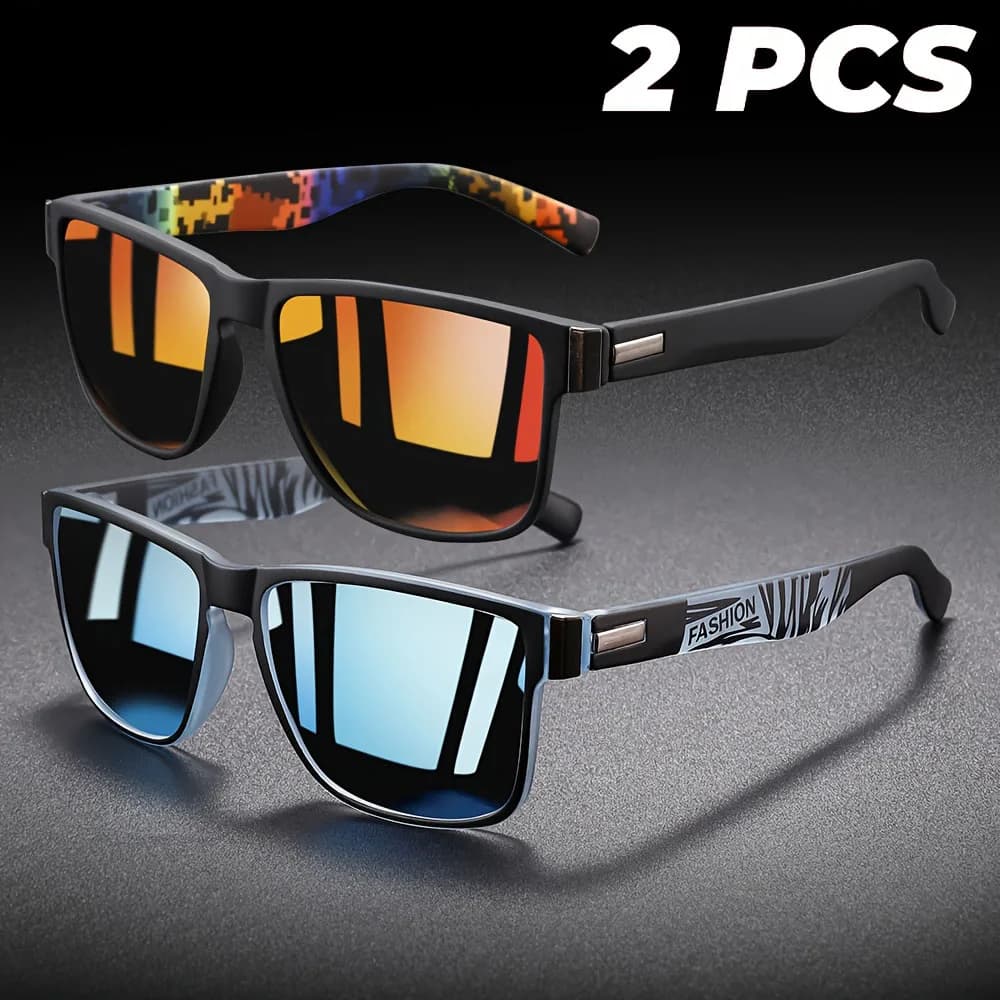 Lunettes de soleil unisexe carrées Vintage lunettes de soleil marque célèbre lunettes de soleil lune