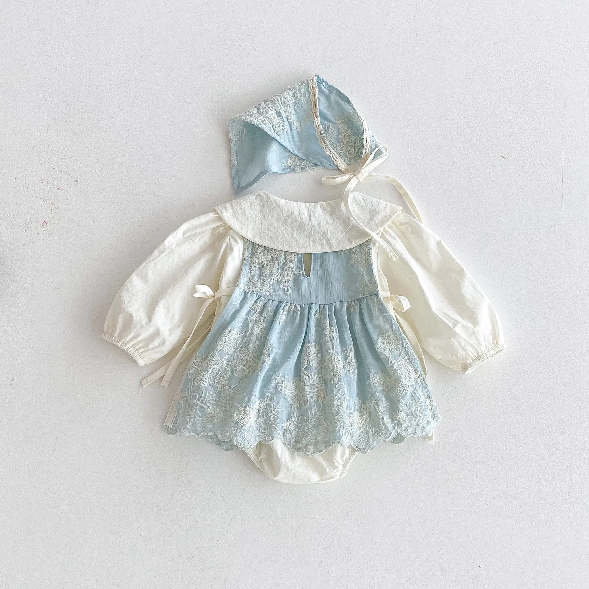Collection automne 2025 : costume une pièce pour bébé, costume plat élégant pour bébé fille, ensembl