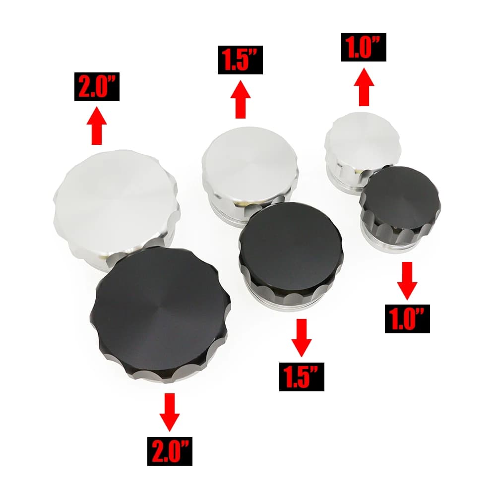 Bouchon et bouchon de soudure en aluminium OD 1 ", 1.5", 2", bouchon de réservoir de surtension de c