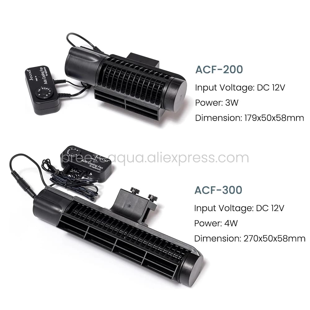 Jebao Jecod ACF-300 ACF-200 DC12V ventilateur de refroidissement automatique réglable pour Aquarium 