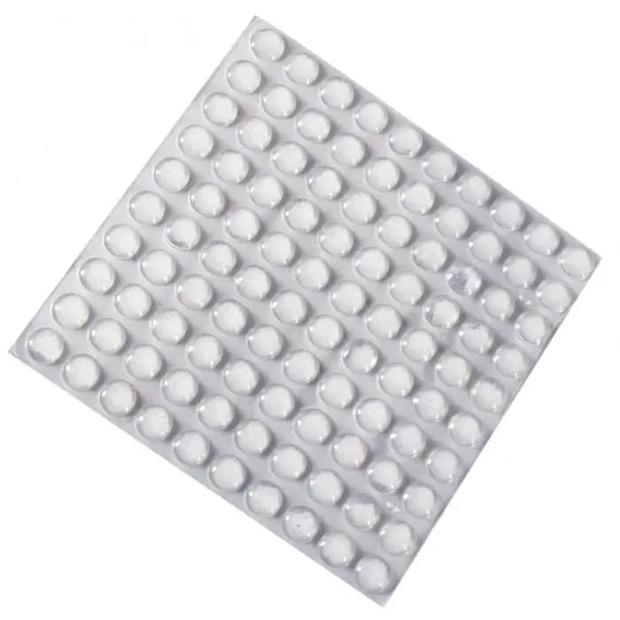 100 pièces offre spéciale auto-adhésif rond Silicone caoutchouc pare-chocs doux Transparent noir ant