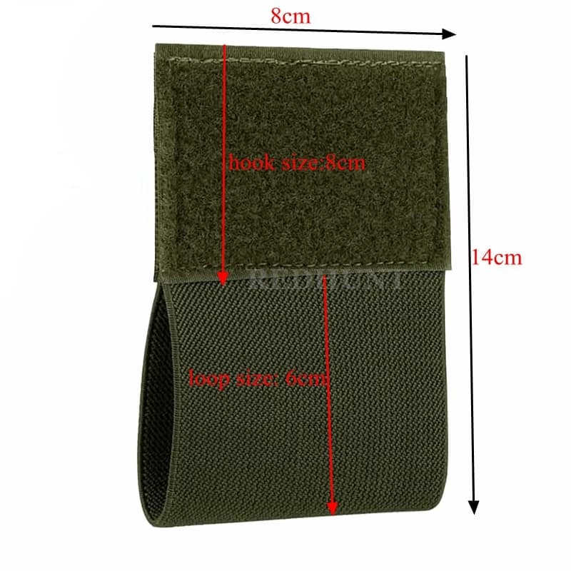 Support de garrot élastique avec crochet et boucle, 2 pièces, pochette EDC d'extérieur, porte-plaque