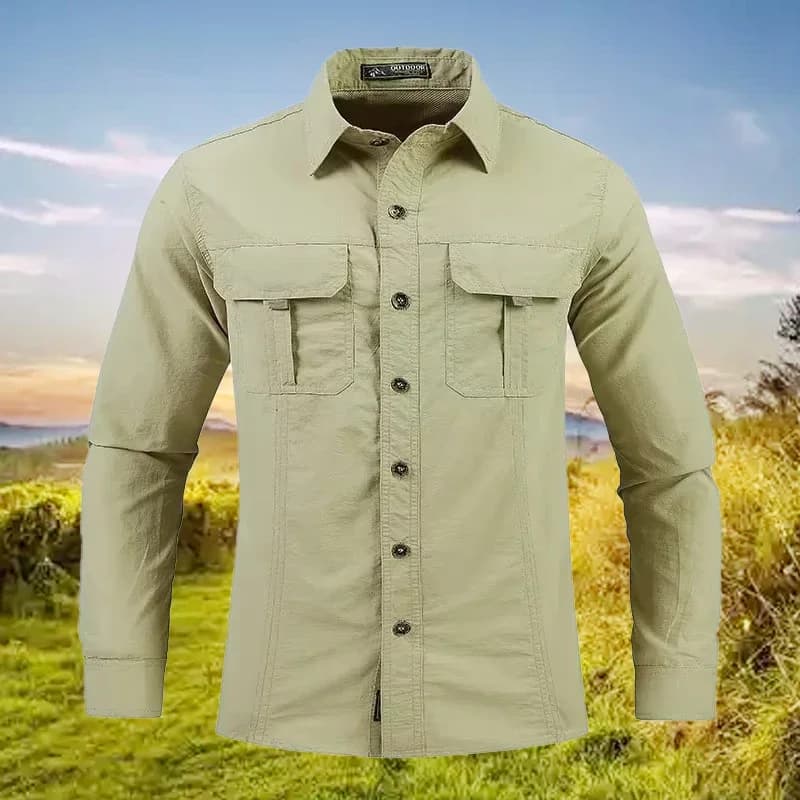 Chemise légère et respirante, chemise tactique multifonctionnelle, chemise de travail d'extérieur à 