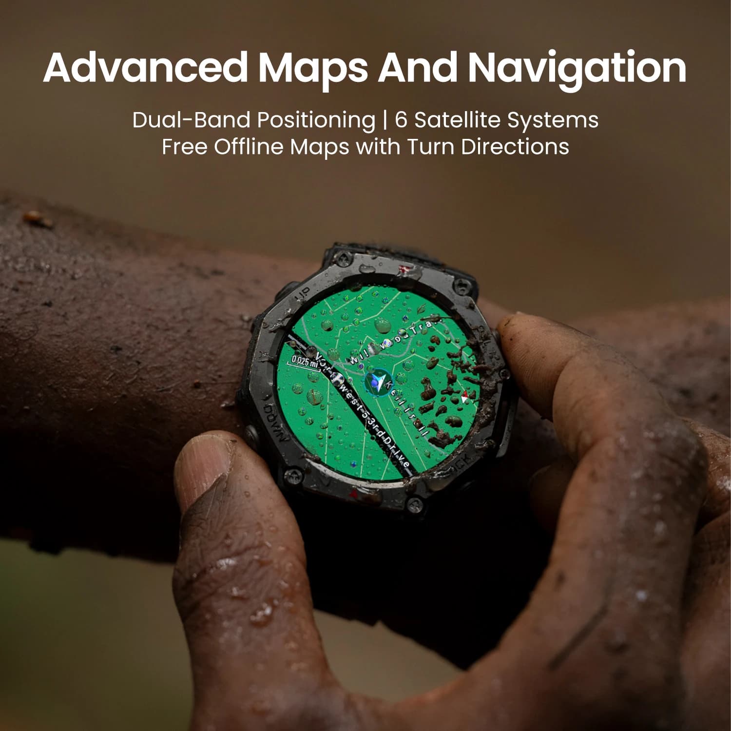 AMAZFIT-montre connectée T-Rex 3, 48mm, écran AMOLED, 27 jours d'autonomie, mode sport, 170