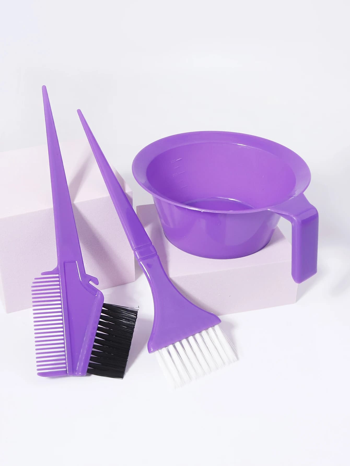 Ensemble de teinture pour cheveux 3 pièces, brosse professionnelle pour teinture capillaire, bol de 