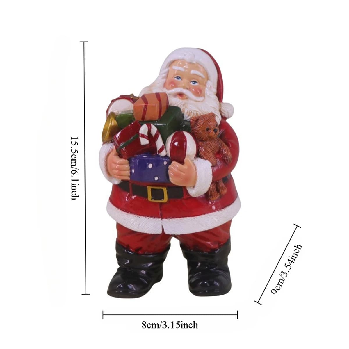 Décorations de noël, cadeaux, ornements du père noël, artisanat en résine, décorations pour la maiso