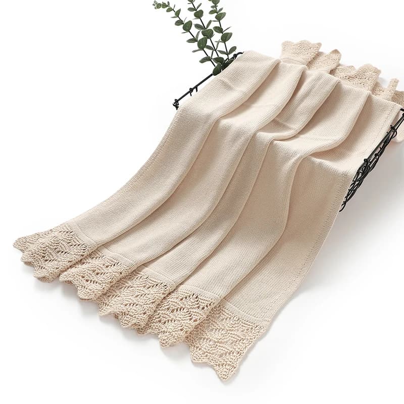 Couvertures tricotées pour nouveau-nés garçons et filles, enveloppes d'emmaillotage Super douces pou