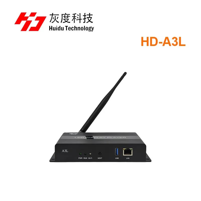 Huidu A3L Affichage LED Limitation asynaville Lecteur HD-A3L Support Téléphone portable Andrea Wirel